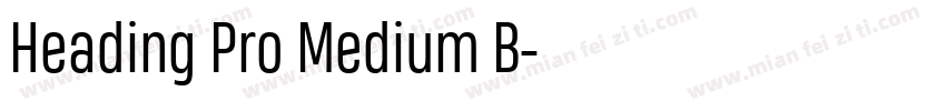 Heading Pro Medium B字体转换